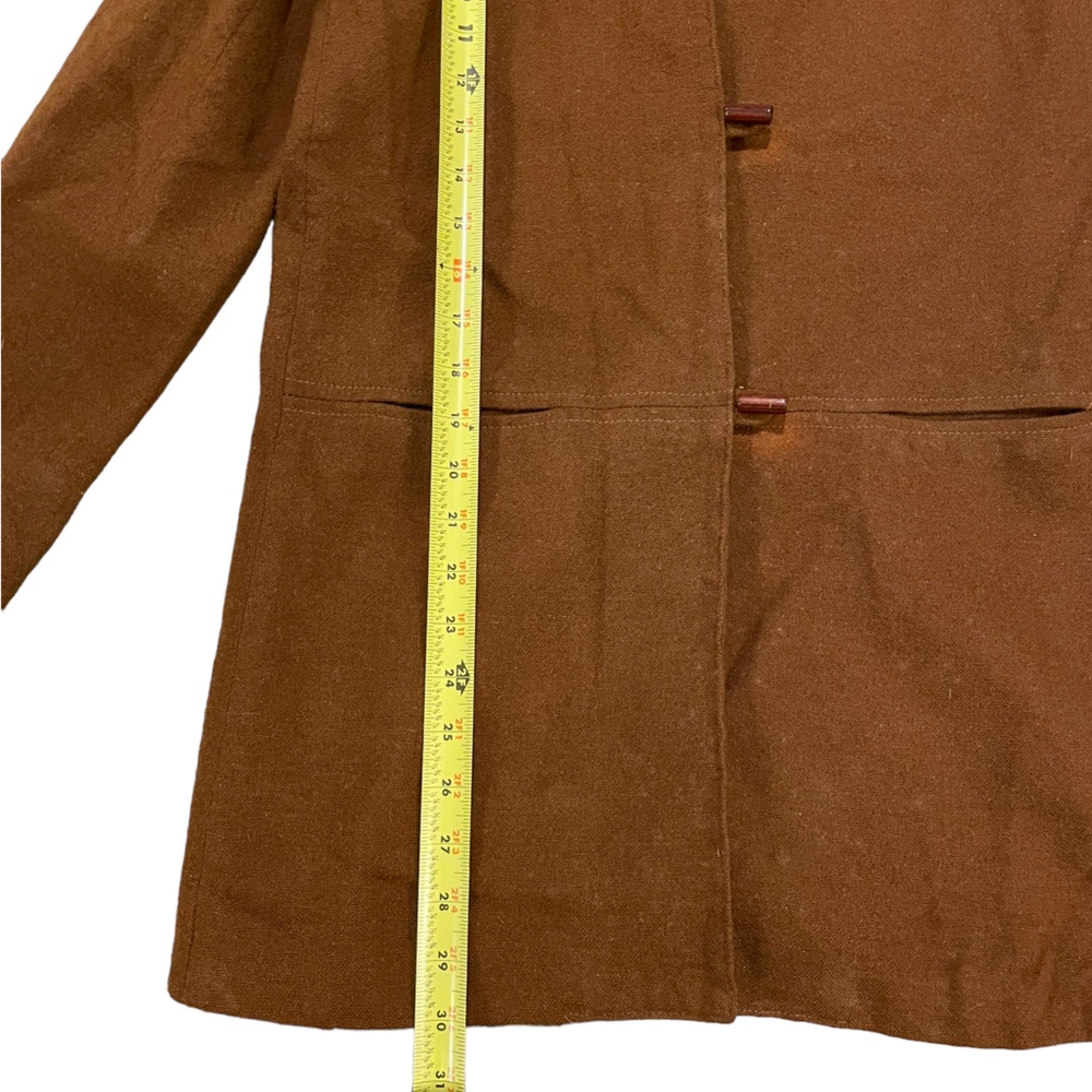 Vintage Christian Dior Coffee Brown Cardigan Jacket Womens Size 10 - Picture 4 of 7
